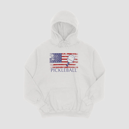 Pickleball W/Flag Hoodie